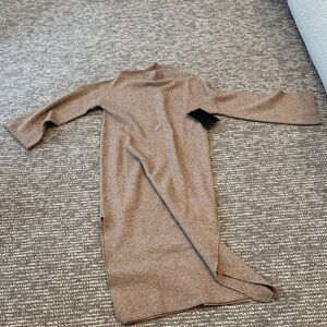 Brand new pomander Oatmeal Long Sleeve Knit sweater Dress